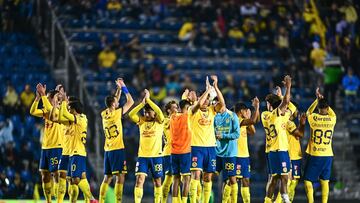 Players of America during the 2nd round match between America and Tijuana as part of the Liga BBVA MX, Torneo Clausura 2025 at Ciudad de los Deportes Stadium on January 16, 2025 in Mexico City, Mexico.