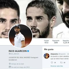 Isco da 'me gusta' a un tuit contra Solari y después lo borra