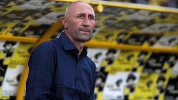 Futbol, Coquimbo Unido vs U Catolica
Primera fecha, campeonato Planvital 2022
El entrenador de Universidad Catolica Cristian Paulucci, es fotografiado, durante el partido de primera division realizado en el estadio Francisco Sanchez Rumoroso de Coquimbo