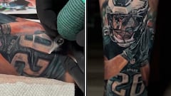 Eagles fan shocks NFL world with bizarre Saquon Barkley tattoo on his leg
