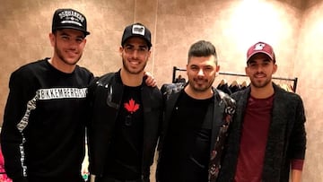 Asensio, Theo y Ceballos, noche juntos en el concierto de Demarco Flamenco