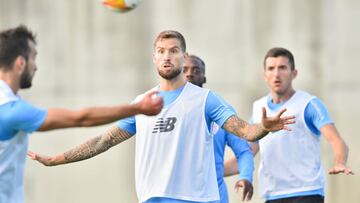 Iñigo Martínez, en Lezama