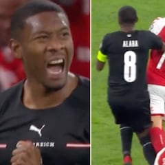 El momento en el que Alaba se lesiona y deja en cuadro a la defensa del Real Madrid
