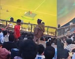 El fan más valiente de Cristiano presente en el evento de Messi en la India