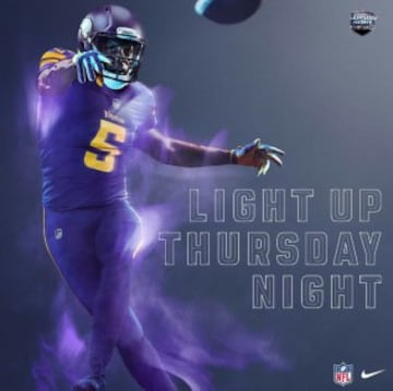 Los brillantes uniformes de la NFL para los jueves por la noche