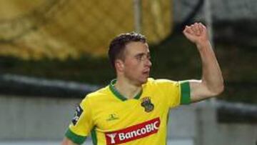 Diogo Jota celebra el gol ante el Oporto.