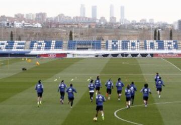 El entrenamiento de hoy del Real Madrid en imágenes