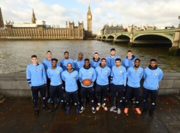 Posado de los jugadores de los Denver Nuggets.