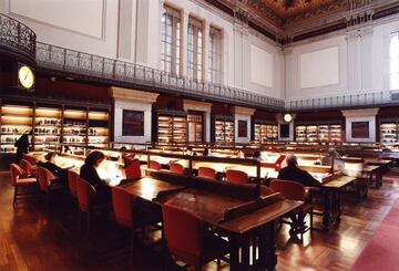 Interior de la Biblioteca Nacional de Espa&ntilde;a.