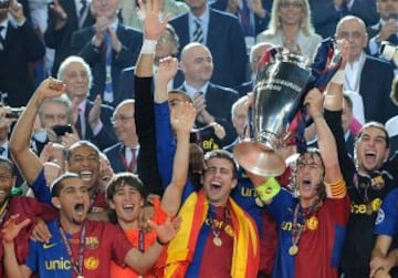 27 de mayo de 2009. La final de la Champions de ese año fue Barcelona-Manchester United en el Olímpico de Roma.
 