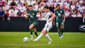Riki, en el partido del Albacete ante el Racing.