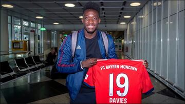 Alphonso Davies ya se entrenó con el Bayern Munich