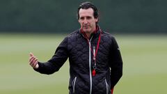 Soccer Football - Europa League - Arsenal Training - Arsenal Training Centre, St Albans, Britain - May 1, 2019   Arsenal manager Unai Emery during training   Action Images via Reuters/Paul Childs