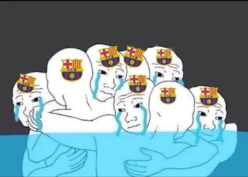 La derrota del Barcelona, protagonista de los memes de la jornada