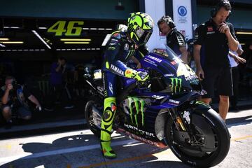 Valentino Rossi en San Marino 2019, circuito de Misano.