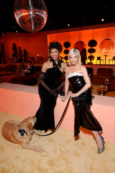 Scout, Laverne Cox y Selma Blair durante la fiesta de los Oscar 2025 de Vanity Fair celebrada en Beverly Hills.