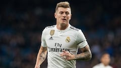 Toni Kroos durante el partido de Liga del Real Madrid contra la Real Sociedad del 6 de enero de 2019