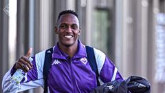 Yerry Mina, defensa colombiano de la Fiorentina