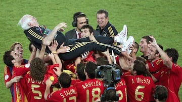 Las charlas motivadoras de Luis Aragonés en la Eurocopa 2008