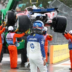 Leclerc se estrella de camino a la parrilla en Miami