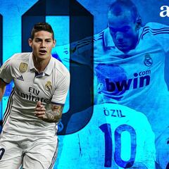 James, última víctima en la maldición del '10' del Madrid