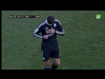 Expulsi¨®n de Cristiano Ronaldo durante un encuentro frente al C¨®rdoba el 24 de enero del 2015.