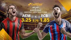 AC Milan vs. FC Barcelona: horario, TV, estadísticas, clasificación y pronósticos