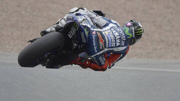 Jorge Lorenzo con la Yamaha en Sachsenring.