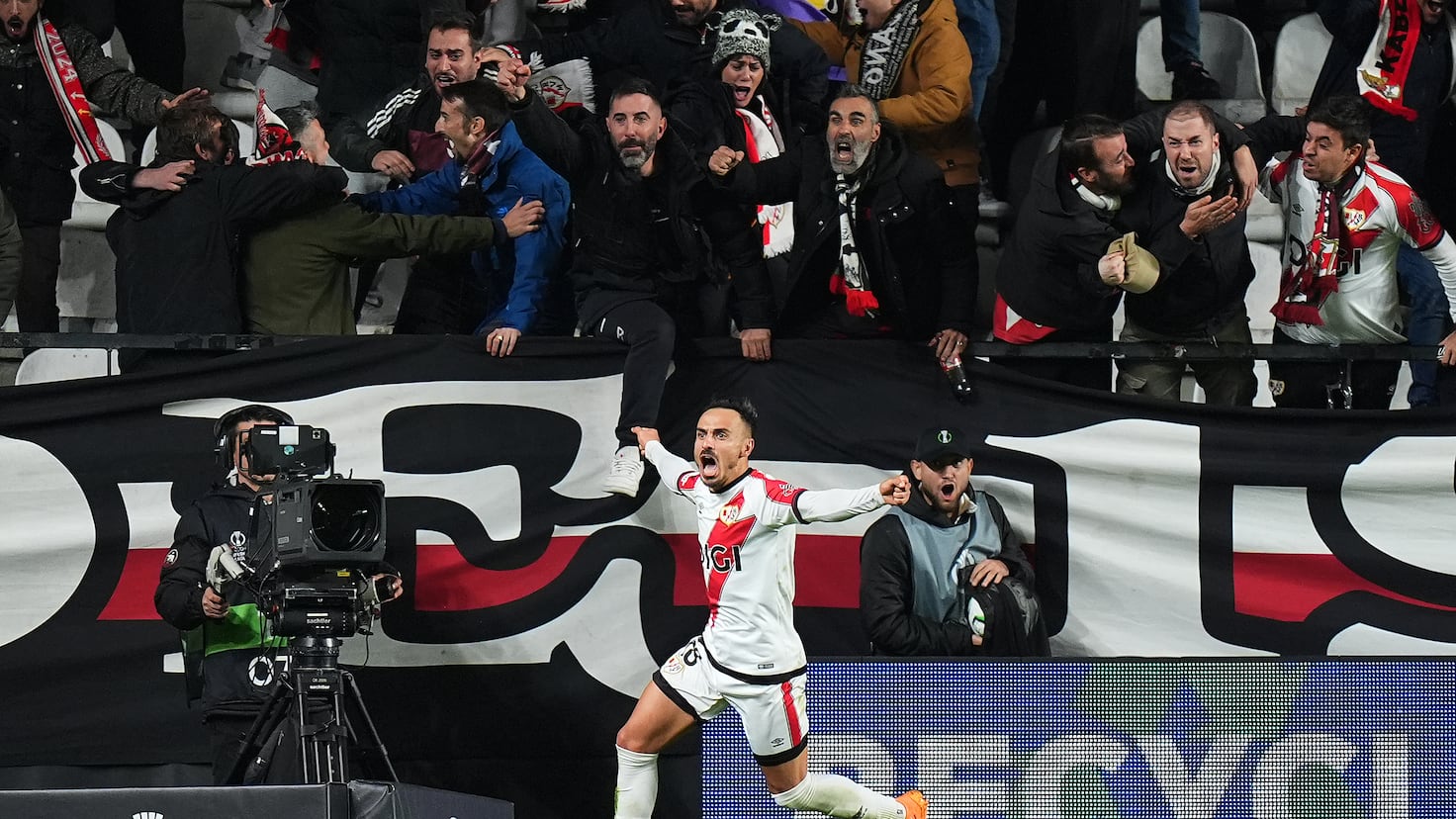 Estadio de Vallecas en un partido del Rayo Vallecano