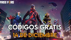 Free Fire | Códigos de hoy domingo 14 de diciembre de 2025: recompensas gratis
