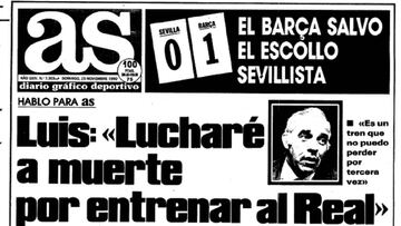 El día que Luis Aragonés dijo: "Lucharé a muerte por ser entrenador del Real Madrid"