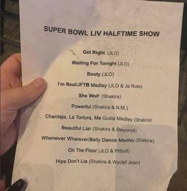 ¡Se filtra el setlist para el show de medio tiempo del Super Bowl!