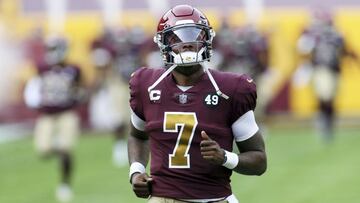 Haskins solo ganó tres partidos de 13 que disputó en sus primeras dos temporadas en la NFL. Washington Football Team lo liberó antes de jugar en los playoffs.