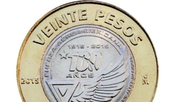 Moneda 20 pesos 130 mil pesos Mexico