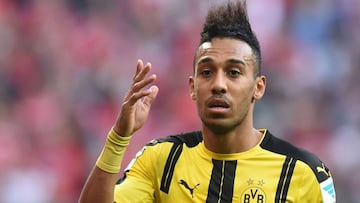 Aubameyang, delantero del Dortmund.