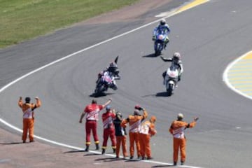 Jorge Lorenzo celebra la victoria. 