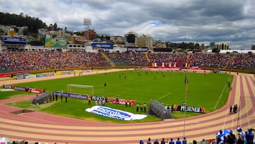 Estadio Olímpico Atahualpa de Quito, Ecuador.