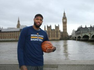 El jugador de los Indiana Pacers Paul George.