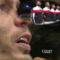 El respeto máximo a un himno: Mahut, a lágrima viva con La Marsella en la última Davis