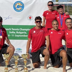 El combinado español de Beach Tennis hace historia