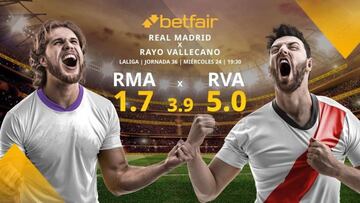 Real Madrid CF vs. Rayo Vallecano: alineaciones, horario, TV, estadísticas y pronósticos LaLiga