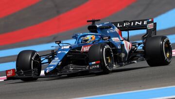 Fernando Alonso (Alpine A521). Paul Ricard, Francia. F1 2021.