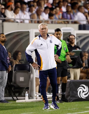 Carlo Ancelotti durante el encuentro.