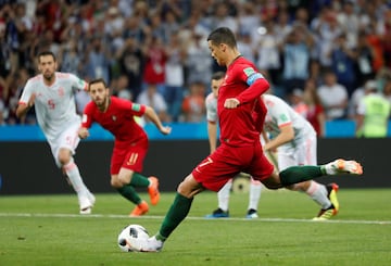 1-0. Cristiano Ronaldo marcó de penalti el primer gol.