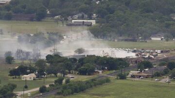 Foto a&eacute;rea que muestra la f&aacute;brica tras la explosi&oacute;n. 