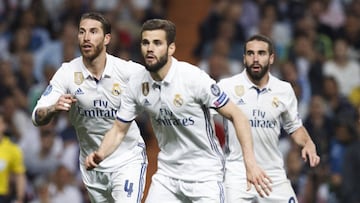 Nacho, Ramos y Carvajal.