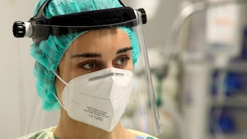 FILE PHOTO: A health worker looks on in a recovery room of an operating theatre transformed for patients suffering the coronavirus disease (COVID-19), at Montlegia CHC clinic in Liege, Belgium October 29, 2020. REUTERS/Yves Herman/File Photo