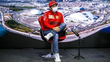 Carlos Sainz (Ferrari). Sochi, Rusia. F1 2021.