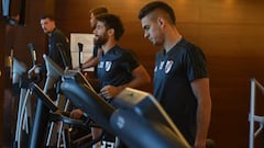 River: última práctica y al avión