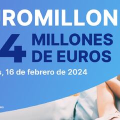 Euromillones: comprobar los resultados del sorteo de hoy, viernes 16 de febrero